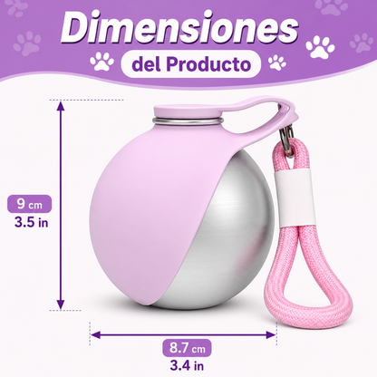 Botella de Agua Portátil 2 en 1 para Perros